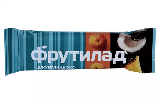 Батончик Фрутилад Фруктовая энергия Джунгли в шоколаде, 40 г