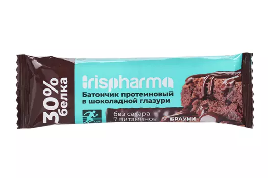 Батончик Irispharma протеиновый 30% Брауни, 40 г