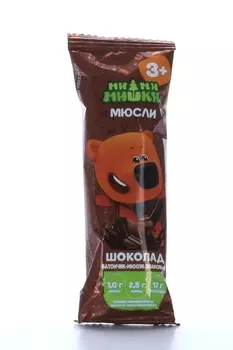 Батончик Мимимишки злаковый шоколад, 24 г