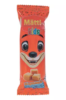 Батончик-мюсли Matti Kids злаковый карамель, 24 г, 24 шт