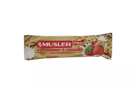 Батончик мюсли MUSLER Клубничный в йогуртовой глазури, 30 г