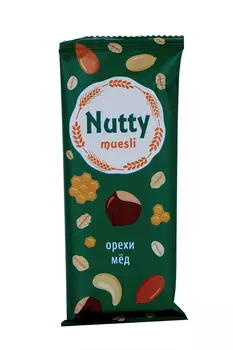 Батончик мюсли Натти орехи/мед, 50 г