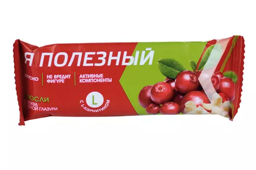 Батончик мюсли Я полезный клюква/Л-карнитин, 25 г
