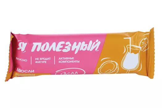 Батончик мюсли Я полезный пина колада с ВСАА, 25 г