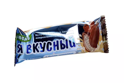 Батончик мюсли Я вкусный какао/корица в белом шоколаде, 25 г