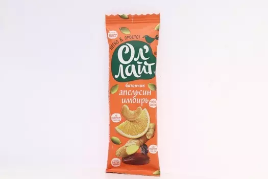 Батончик Ол Лайт Апельсин/имбирь, 30 г