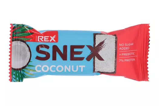 Батончик ProteinRex Snex Кокос в какао-глазури протеин многослойн, 40 г