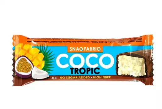 Батончик Snaq Fabriq глазированный Манго-маракуйя, 40 г
