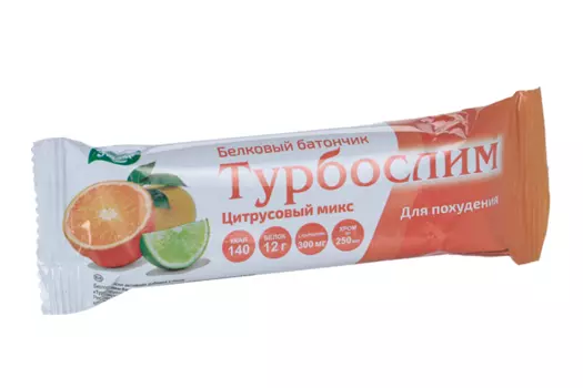 Батончик Турбослим цитрусовый микс, 50 г