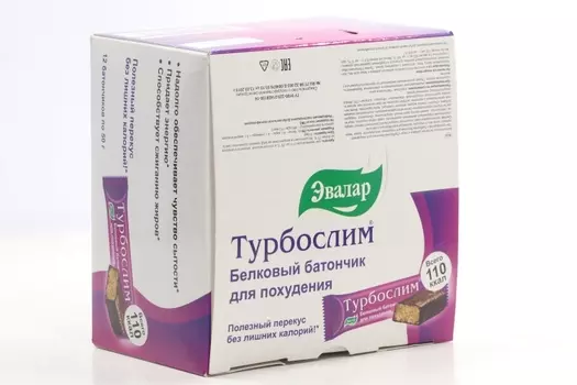 Батончик Турбослим д/похудения 50 г, 12 шт