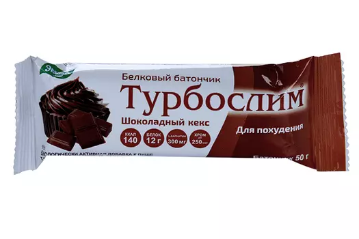 Батончик Турбослим шоколадный кекс, 50 г