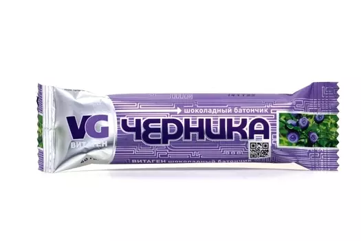 Батончик Витаген черника на фруктозе, 40 г