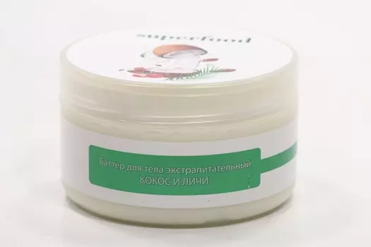 Баттер Liv Delano Superfood экстрапитательный кокос/личи д/тела, 240 г