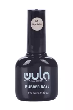 База Wula nailsoul Каучуковая камуфлирующая тон 04 светло-бежевый 10 мл