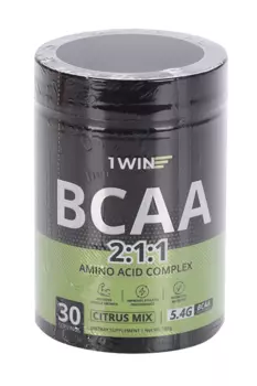 BCAA 2:1:1 1WIN Цитрусовый микс 30 порций, 180 мг, банка