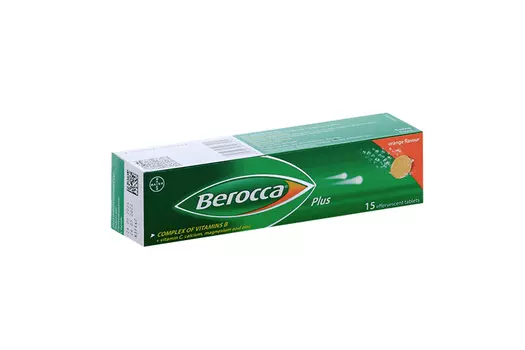 Берокка Плюс, 15 шт, таблетки шипучие [апельсиновые]