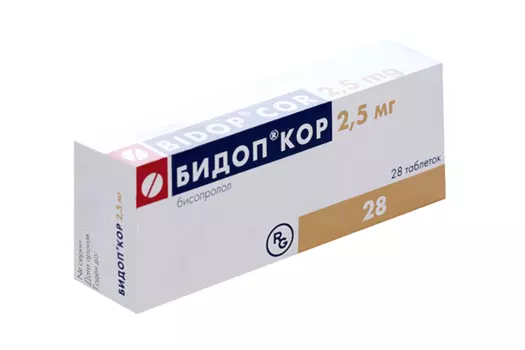Бидоп Кор 2,5 мг, 28 шт, таблетки