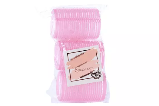 Бигуди Queen fair Липучка d = 4 см 6 см 3 шт цвет МИКС