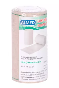 Бинт Альмед мед эласт компресс средн растяжимости 3м х 120мм