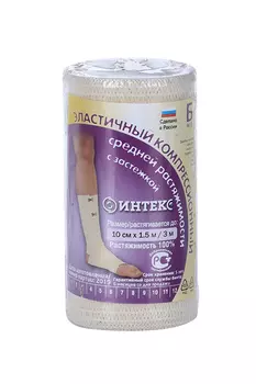 Бинт Интекс эласт комп с заст 10х150 см