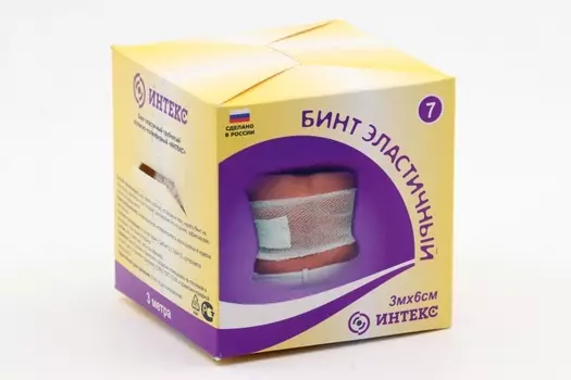 Бинт Интекс эластич трубч латексно-полиэфирный 3 м р 7