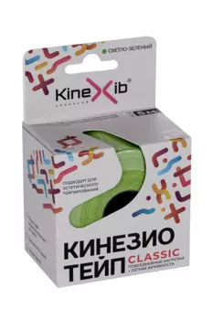 Бинт Кинезио тейп Кинексиб Классик н/стер адгезивн восстанавл 5 см х 5 м, светло-зеленый