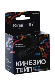 Бинт Кинезио тейп Кинексиб Про н/стер адгезивн восстанавл 5 см х 5 м, черн