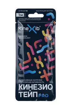 Бинт Кинезио тейп Кинексиб Про н/стер адгезивн восстанавл 5см x 1м, зелен