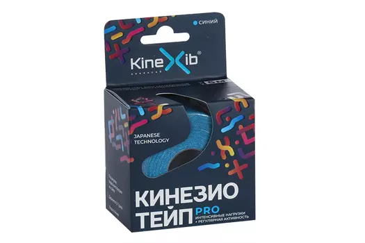 Бинт Кинезио тейп Кинексиб Про н/стер адгезивн восстанавл 5 см х 5 м, синий