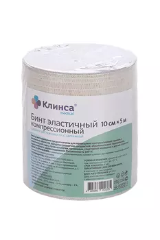 Бинт Клинса эласт компресс средн растяж с застежкой 10х500 см
