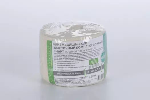 Бинт Клинса Интекс-смарт ВP мед эласт компресс ткан с 2 8 см х3.5 м