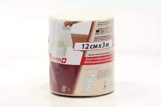 Бинт Лаума эласт 12 см х 3 м