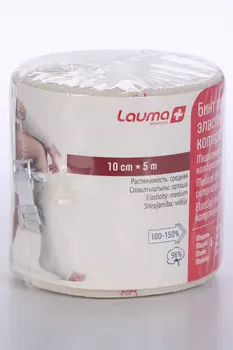 Бинт Лаума компрессионный эласт мед средней растяж 10см х 5м
