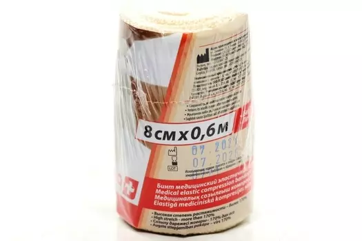 Бинт Лаума компрессионный эласт мед высокой растяж 8х60 см