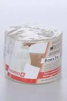 Бинт Лаума компрессионный эласт мед высокой растяж 8х300 см