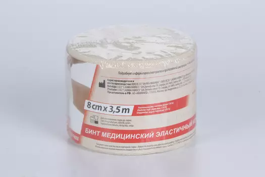 Бинт Лаума мед эласт комп с заст 8х350 см