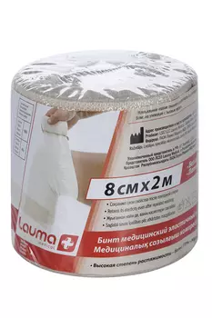 Бинт Лаума мед эласт комп с заст 8х200 см