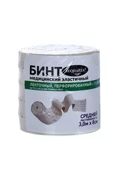 Бинт Леонарда мед эластич ленточ перфорир средн растяж 8см x 3м