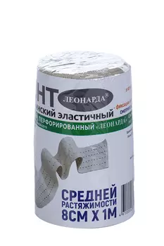 Бинт Леонарда мед эластич ленточ перфорир средн растяж 8см x 1м