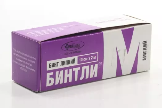 Бинт липкий проницаемый 10х200 см