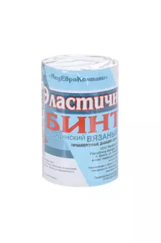 Бинт мед эласт вязан с лайкрой компресс ленточ СР 12 см х 4.5 м