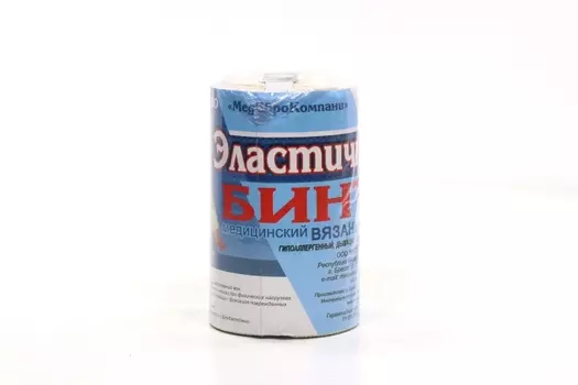 Бинт мед эласт вязан с лайкрой компресс ленточ СР 10 см х3.5 м