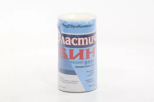 Бинт мед эласт вязан с лайкрой компресс ленточ СР 10 см х 2.5 м