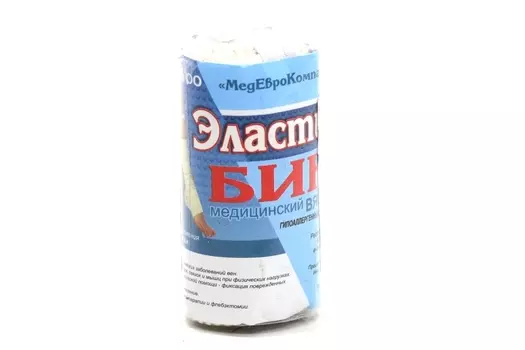 Бинт мед эласт вязан с лайкрой компресс ленточ СР 6 см х 0.6 м