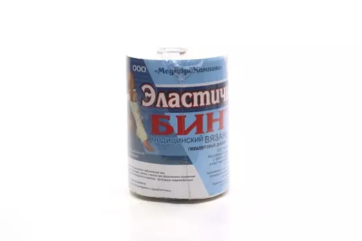 Бинт мед эласт вязан с лайкрой компресс ленточ СР 8 см х2.5 м