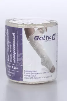 Бинт мед Балтик медикал эласт компрес средн растяж 8см x3.5м