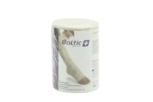 Бинт мед Балтик медикал эласт компрес средн растяж 10см x 3м