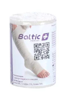 Бинт мед Балтик медикал эласт компрес средн растяж 8см x 2м