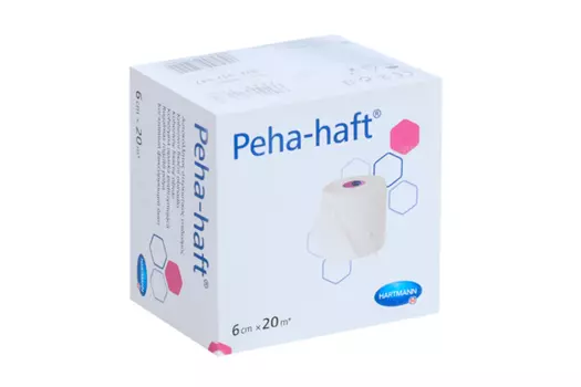 Бинт Пеха-хафт эластичный самофиксирующийся белый 6 см х 20 м
