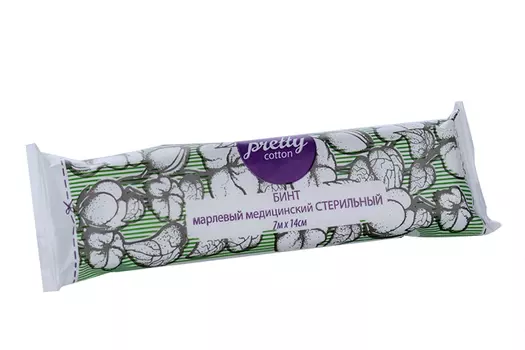Бинт Претти Коттон стер 7х14 см